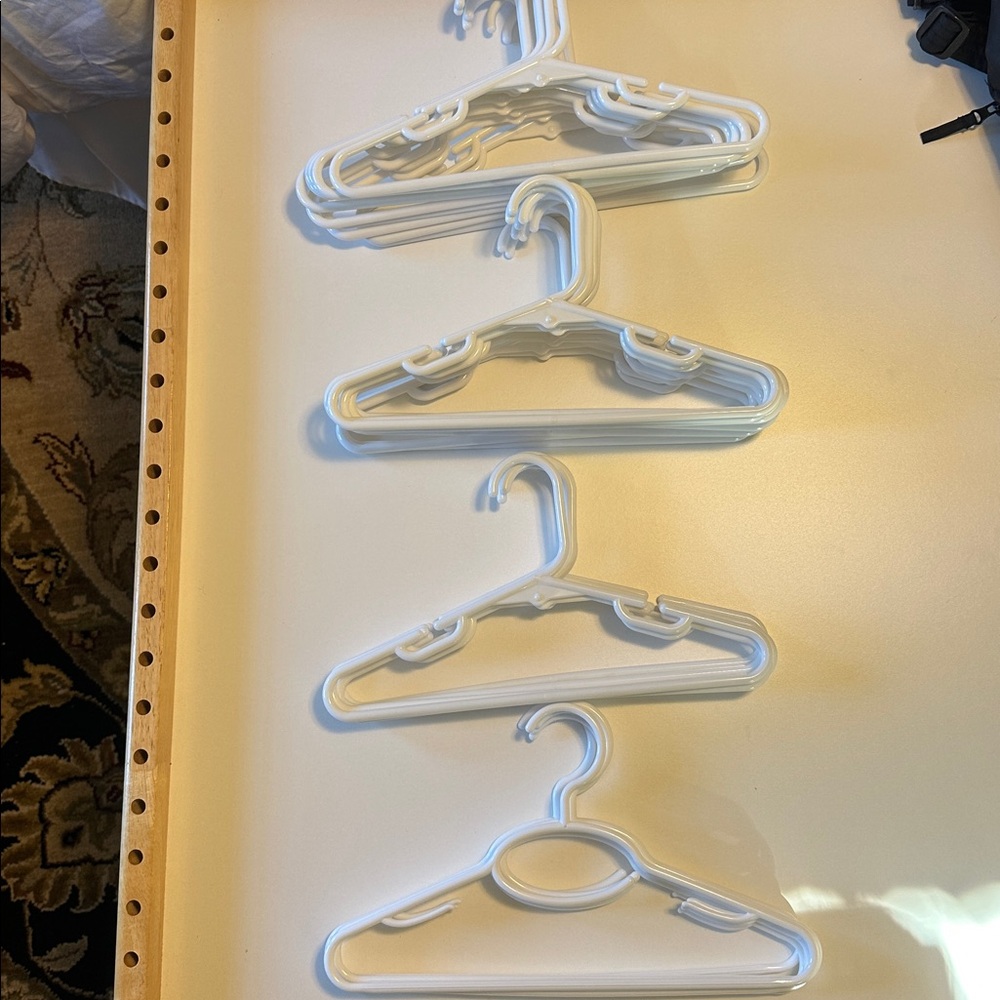 30 LIKE NEW Heavyweight White 12” Hangers